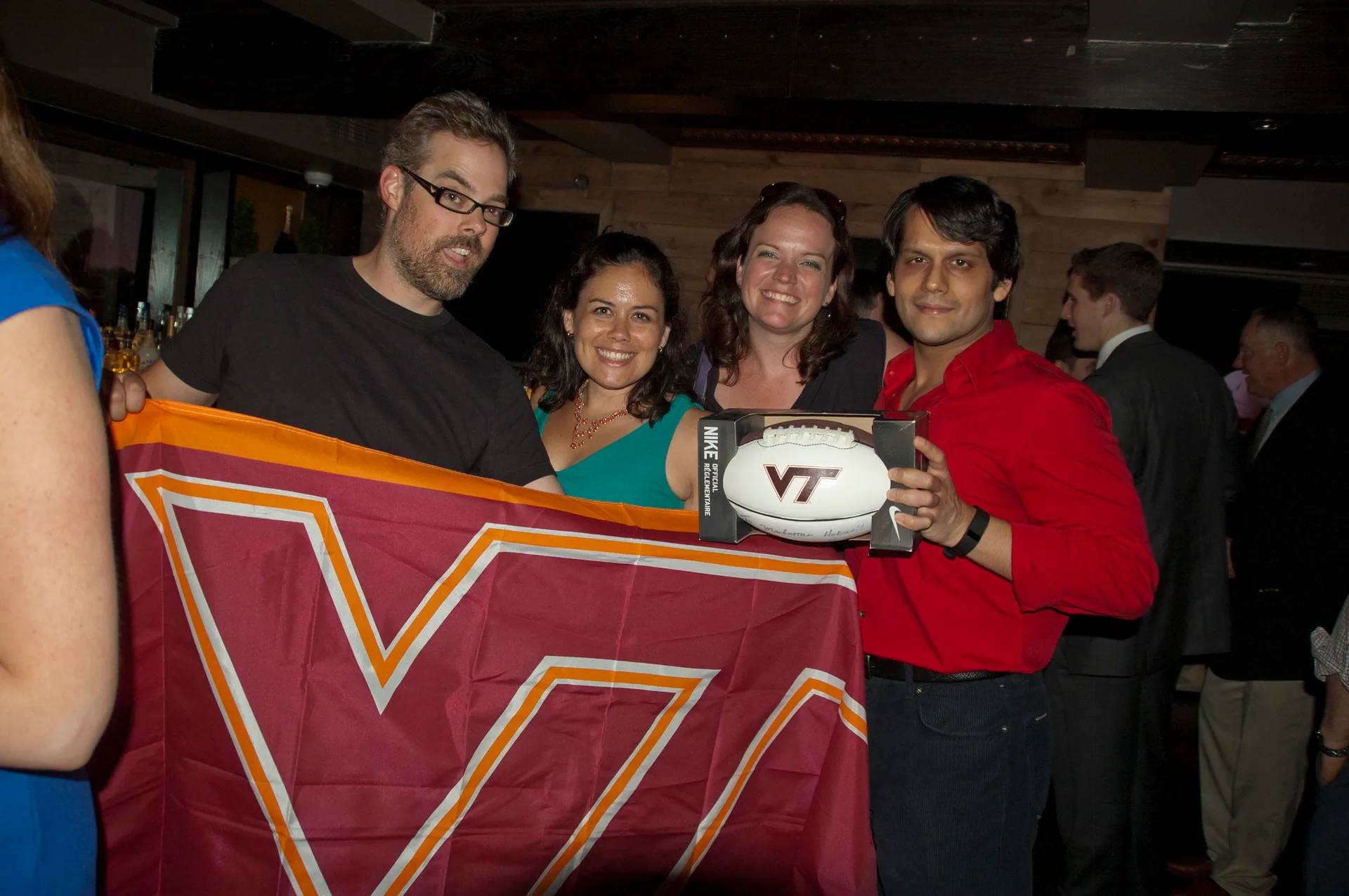 Manhattan Hokies community members gathering in New York